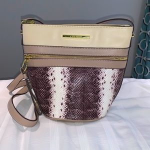 Faux snake skin bag
